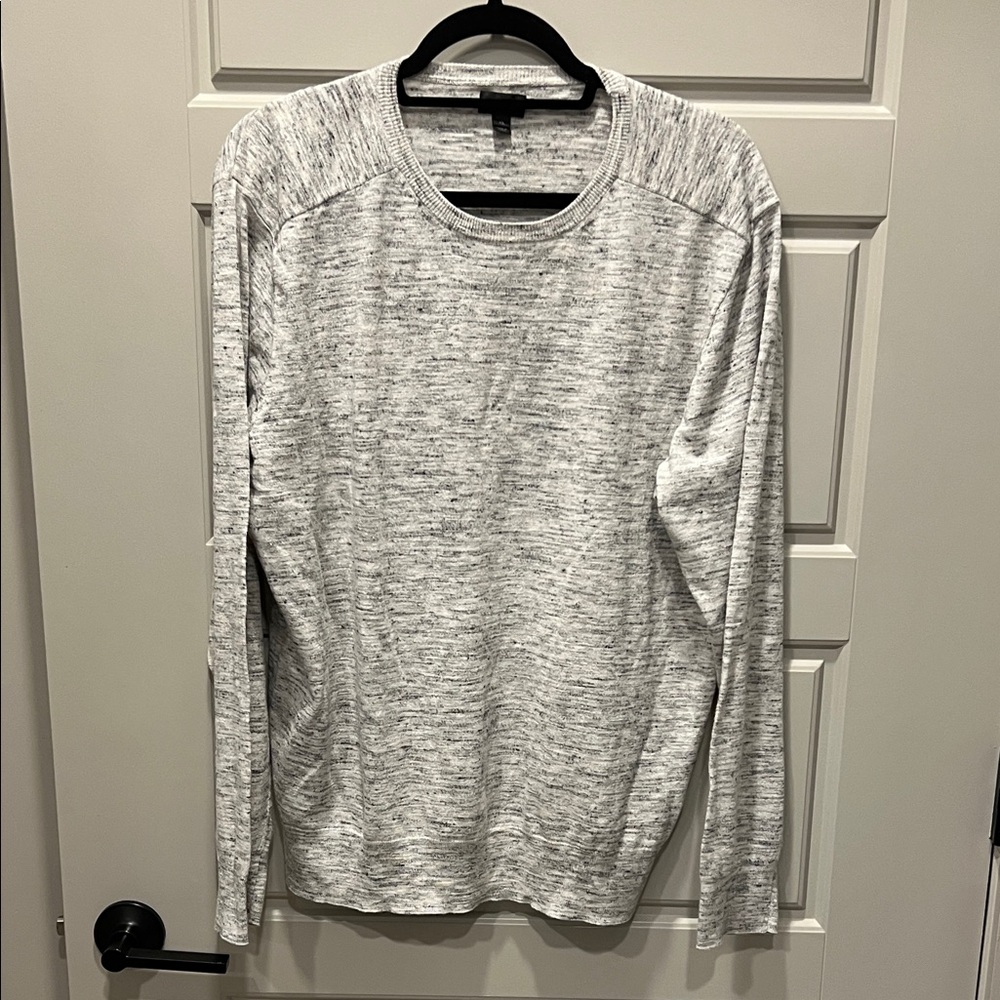 J. Crew Black and Gray Knit Top